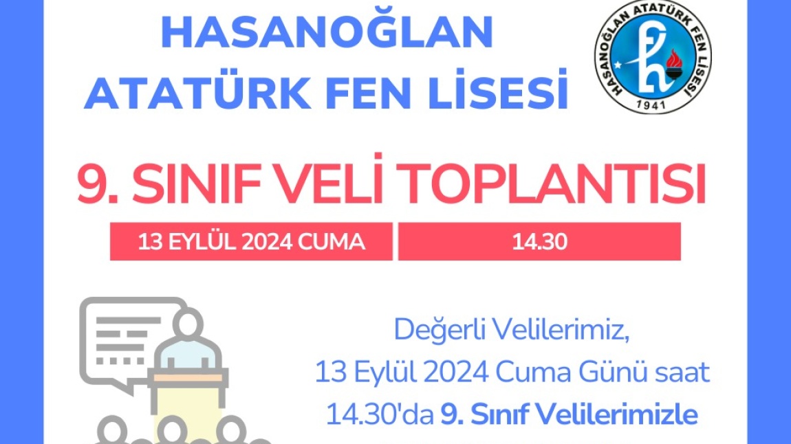 9. SINIFLAR VELİ TOPLANTISI